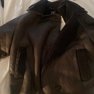 Zara Brown Double Faced Jacket